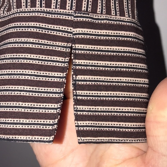 Notations Striped Button-down shirt Size Medium Petite​​​ - Picture 3 of 5